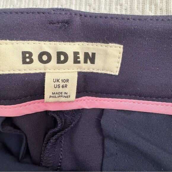 Boden Pimlico Ponte Navy Straight Leg Pants- EUC! Size 6 - Picture 14 of 15